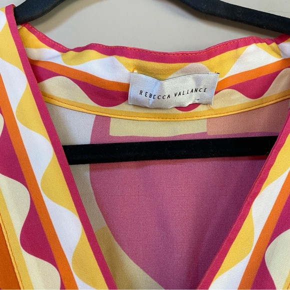 REBECCA VALLANCE Sorrento Short Waist-Tie Coverup Kimono Dress Size XS - Picture 7 of 13